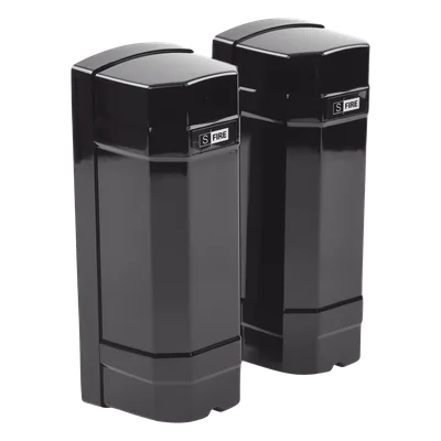 Detector Perimetral de Doble Rayo Infrarrojo / Alcance 60 m (196.9 ft) Exterior / 180 m (590.6 ft) Interior / IP65 / 4 Frecuencias Ajustables / Tiempo de Respuesta 12-250 ms