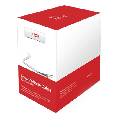 Cable de Cobre Industrial, 6 conductores calibre 22 de color blanco, para aplicaciones de alarmas / Control de acceso / Automatización / Intercoms y TV porteros, Bobina de 152.5 Metros.
