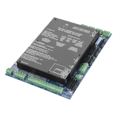 Controlador de Acceso / 4 Lectoras Wiegand / Doble Procesador / 45,000 Tarjetas / 16 Entradas Auxiliares / Gabinete con LED