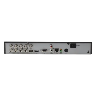 Kit TurboHD / DVR 8 Canales / 8 Cámaras Bala 1080p / Lente 2.8 mm / IR 20 m (65.6 ft) / Fuente Regulada hasta 15 Vcc / Transceptores UTP