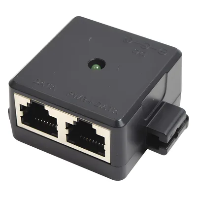 Kit Inyector PoE Pasivo / Salida 24 VCD / 1 Puerto Gigabit / Rango 12-57 VCC / Clavija Americana / Temperatura 0 a 50 °C
