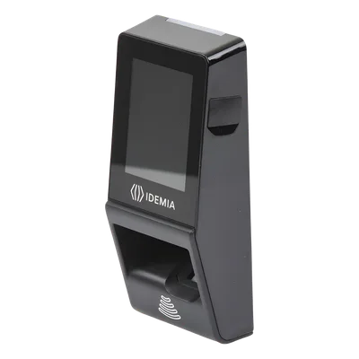 Lector de Huella / Pantalla Táctil 2.8" / Sensor FBI PIV IQS / Mifare / PoE / Wi-Fi Opcional / IP65 / IK08 / 10,000 Usuarios