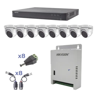 Cámara Turret / 2 MP 1080p / IR 20 m (65.6 ft) / Lente 2.8 mm / 103° / Exterior IP66 / Starlight / Audio por Coaxitron / Up the Coax / Compatibilidad 5 Tecnologías / Carcasa Metálica / Fuente Multiten