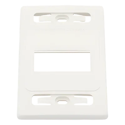 Placa de Pared Modular / 3 Salidas / Blanco / Bulk / MAX / Z-MAX Blindados