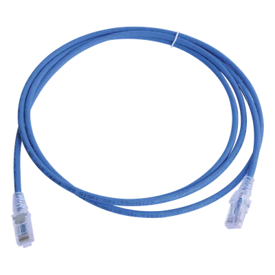Patch Cord Modular Cat6 UTP / CM-LS0H / 2.13 m (7 pies) / 26 AWG / Ultra Delgado / Azul