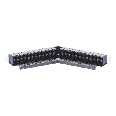 Patch Panel / Blindado / Cat 6A / 48 Puertos / 1U / Angulado / PoE+