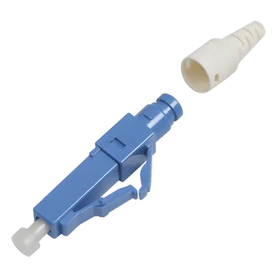 Conector de Fibra Óptica Pre-Pulido / LC/UPC Simplex / Monomodo OS1/OS2 / Re-Terminable / Color Azul