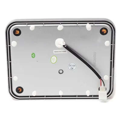 Luz de Advertencia LED / 9x7 pulgadas / 104 LED de Alta Intensidad / 12 VCC / 10 Patrones de Destello / Montaje Permanente / Color Ámbar