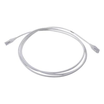 Patch Cord Cat6 UTP / CM-LS0H / 2.13m (7 ft) / 28AWG Diámetro Reducido / Blanco