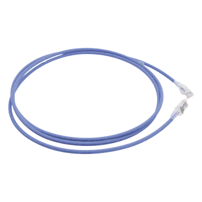 Patch Cord Cat6 UTP / 7 Pies (2.13 m) / CM/LS0H / 26 AWG / 250 MHz / Azul