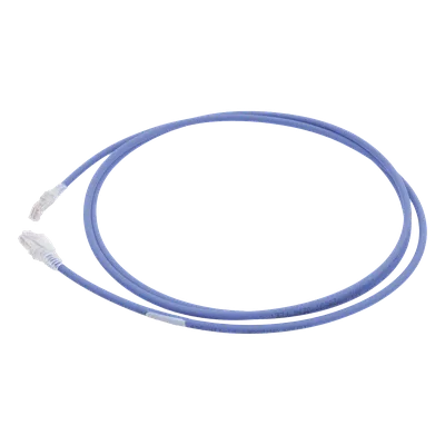 Patch Cord Cat6 UTP / 7 Pies (2.13 m) / CM/LS0H / 26 AWG / 250 MHz / Azul
