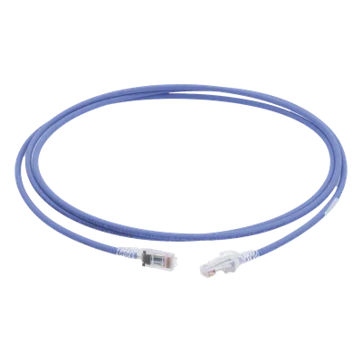 Patch Cord Cat6 UTP / 7 Pies (2.13 m) / CM/LS0H / 26 AWG / 250 MHz / Azul
