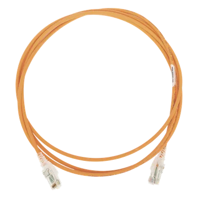 Patch Cord Cat6 UTP / 28AWG Diámetro Reducido / CM/LS0H / 2.13 m (7 pies) / Naranja