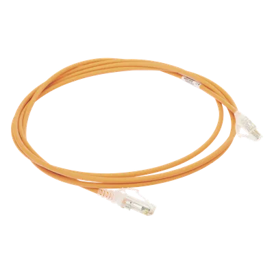 Patch Cord Cat6 UTP / 28AWG Diámetro Reducido / CM/LS0H / 2.13 m (7 pies) / Naranja