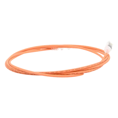 Patch Cord Cat6 UTP / 28AWG Diámetro Reducido / CM/LS0H / 2.13 m (7 pies) / Naranja