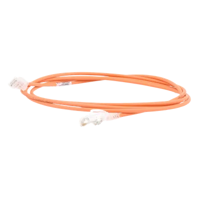 Patch Cord Cat6 UTP / 28AWG Diámetro Reducido / CM/LS0H / 2.13 m (7 pies) / Naranja