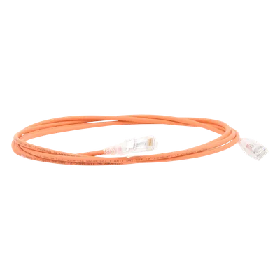 Patch Cord Cat6 UTP / 28AWG Diámetro Reducido / CM/LS0H / 2.13 m (7 pies) / Naranja