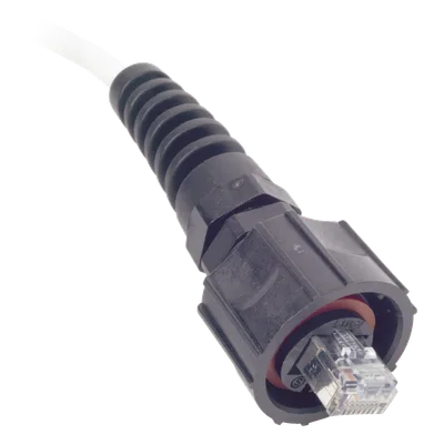 Patch Cord Industrial Blindado / Cat6A S/FTP / IP66/IP67 / CM/LS0H / 1.5 m (5 ft)