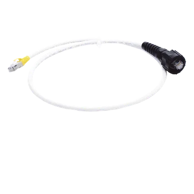Patch Cord Industrial Reforzado / Cat6A Blindado S/FTP / IP66/IP67 / LS0H / 0.91 m (3 ft)
