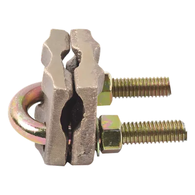 Conector de Puesta a Tierra / Varilla 3/4" (19.05 mm) / Cable 2/0 AWG a 350 Kcmil / Bronce Estañado / Antivandálico