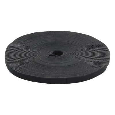 Cinta de contacto / Nylon y PP / 25 m (82 ft) / Capacidad 40% EIA/TIA-569-A / Reutilizable / Negro