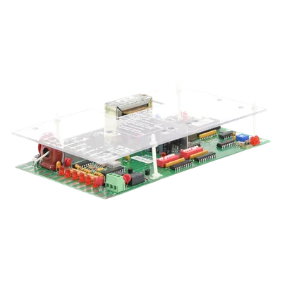 Tablilla de Control para Barrera Vehicular / 115 VAC / Configuración DIP / Sensores de Contacto y No Contacto / Temporizador 1-59 s / Montaje en Concreto