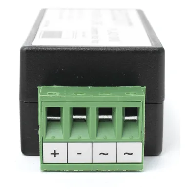 (2 en 1) Convertidor de Energía 24 Vca a 12 Vcc (CA a CD) y Filtro Contra Ruido para Cámaras / Voltaje de Entrada 20~30 Vca / Salida 12Vcc @ 1 A / ENVIO DE ENERGIA A LARGAS DISTANCIAS / Terminales Tip