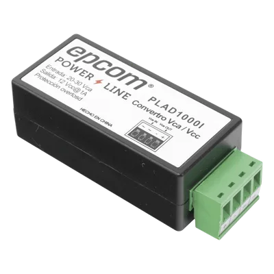 (2 en 1) Convertidor de Energía 24 Vca a 12 Vcc (CA a CD) y Filtro Contra Ruido para Cámaras / Voltaje de Entrada 20~30 Vca / Salida 12Vcc @ 1 A / ENVIO DE ENERGIA A LARGAS DISTANCIAS / Terminales Tip