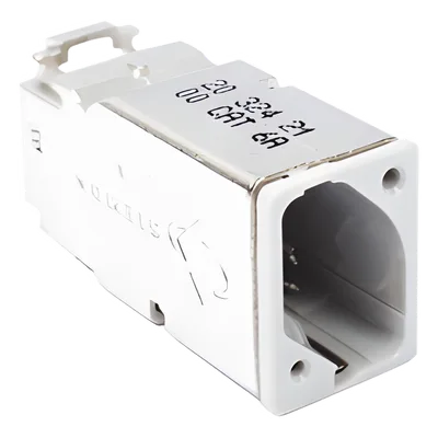 Conector Blindado para Patch Panel / Cat6A / 22-26 AWG / 19-inch Rack / -10 a 60 °C / 14 a 140 °F