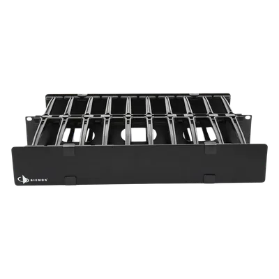 Organizador de Cable Horizontal / Doble Profundidad 6in (152mm) / Rack 19in / 2UR / Alta Densidad