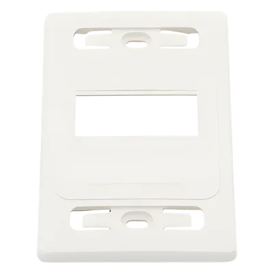 Placa de Pared Modular MAX, de 4 Salidas, Color Blanco, Versión Bulk (Sin Empaque Individual)