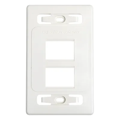 Placa de Pared Modular MAX, de 4 Salidas, Color Blanco, Versión Bulk (Sin Empaque Individual)