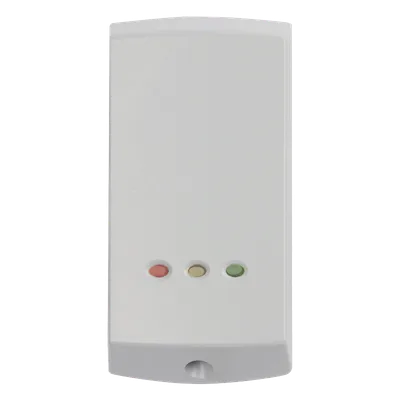 Lector de proximidad autónomo / 10,000 usuarios / 12VCC / Exterior / 38 x 78 x 12.7 mm (1.5 x 3.1 x 0.5 in)