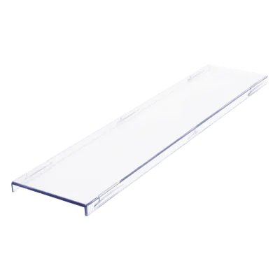 Tapa protectora / Regleta S66 / Plástico retardante llama / Blanco / 10 x 3.4 x 1.2 pulgadas