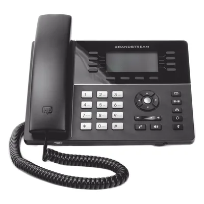 Teléfono IP Gama media de 8 Líneas con 4 teclas de función, 32 teclas de extensión BLF digital y conferencia de 5 vías PoE Gigabit