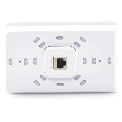 Access Point UniFI doble banda cobertura 180º, MI-MO 2x2 diseño placa de pared con dos puertos adicionales, hasta 100 usuarios Wi-Fi