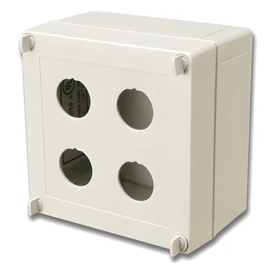 Caja Industrial de Conexión / IP66/IP67 NEMA 4X / 4 Puertos Cobre o Fibra / 48 Fibras / 5.1 x 5.1 x 3.2 in