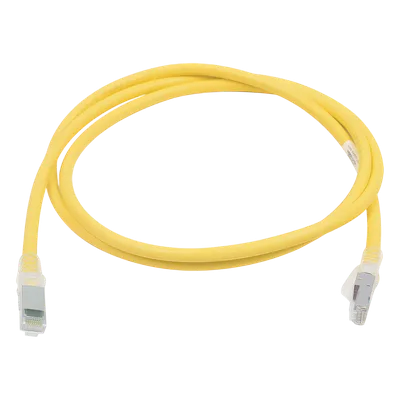 Patch Cord Cat6A UTP / CM / 1.52 m (5 pies) / Amarillo / PCB Inteligente / PoE+ / 10GBASE-T
