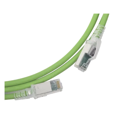 Patch Cord Cat6A S/FTP / 0.91 m (3 pies) / CM/LS0H / Verde / Bulk