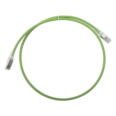 Patch Cord Cat6A S/FTP / 0.91 m (3 pies) / CM/LS0H / Verde / Bulk