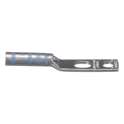 Zapata de Compresión / Calibre 6 AWG / Doble Barreno 1/4 pulgada (6.4 mm) / Espaciado 0.63 pulgadas / Tambor Largo con Mirilla / Lengüeta Estándar