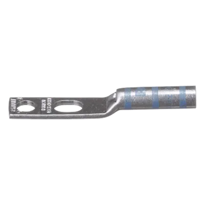 Zapata de Compresión / Calibre 6 AWG / Doble Barreno 1/4 pulgada (6.4 mm) / Espaciado 0.63 pulgadas / Tambor Largo con Mirilla / Lengüeta Estándar
