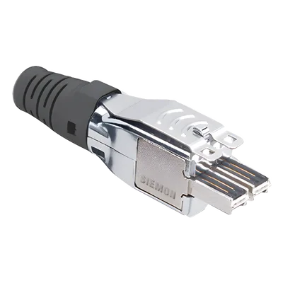 Plug TERA / 4 Pares / 22-23 AWG / S/FTP y F/FTP / Cat 7 y 7A / Blindado / Negro