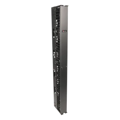 Organizador Vertical Sencillo / 45UR / Acero Laminado en Frío 16AWG / 6in (152mm) Ancho / Alta Densidad