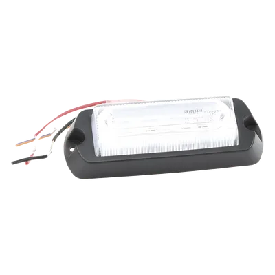 Luz Auxiliar Ultra Brillante / 8 LED Gen III Rojo/Claro / 10-30VCC / 12cm x 4.64cm x 2.4cm / 25 Patrones / Wig-Wag