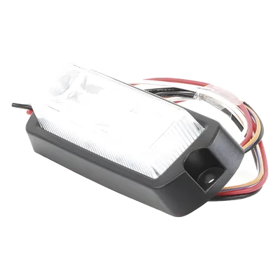 Luz Auxiliar Ultra Brillante / 8 LED Gen III Rojo/Claro / 10-30VCC / 12cm x 4.64cm x 2.4cm / 25 Patrones / Wig-Wag