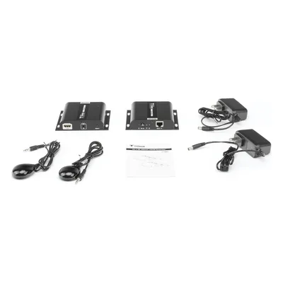 Kit Extensor HDMI para distancias de 120 metros / Resolución 4K @ 30Hz / Cat 5e/6 / Soporta conexión Uno a Uno y Uno a Muchos / Hasta 253 Rx / HDbitT / Soporta control remoto del equipo fuente.