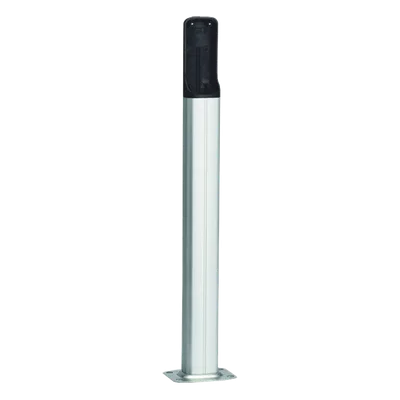 Base de PVC para Fotoceldas / Altura Ajustable 500 mm (1.64 ft) / Color Plata / Resistente a la Intemperie