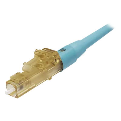 Conector de Fibra Óptica / LC Simplex / Multimodo 50/125 OM3-OM4 / Pre-pulido / Color Aqua