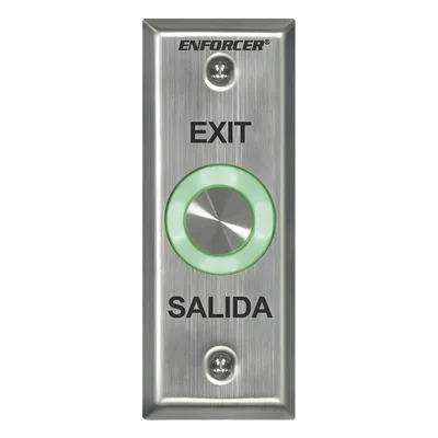 Botón de Salida Piezoeléctrico / IP65 / LED Bicolor Verde-Rojo / Toggle y Temporizador 1-30 s / Contactos NA/NC 2A / Acero Inoxidable